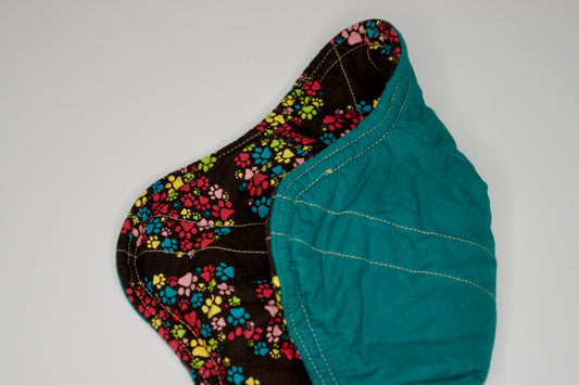 Paws / Teal Small Bowl Cozy