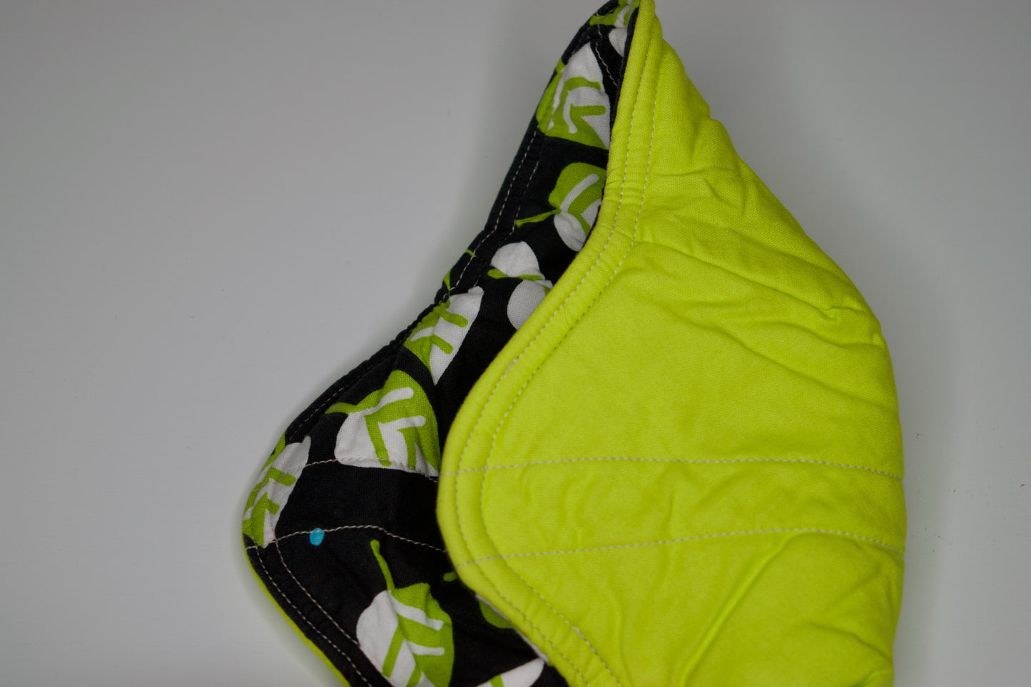 Leaves / Lime Green Small Bowl Cozy
