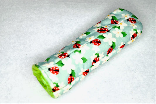 Ladybugs / Lime Green Skillet Handle Holder