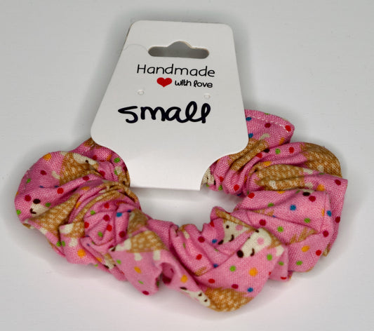 Small Pink Hedgehogs Scrunchie