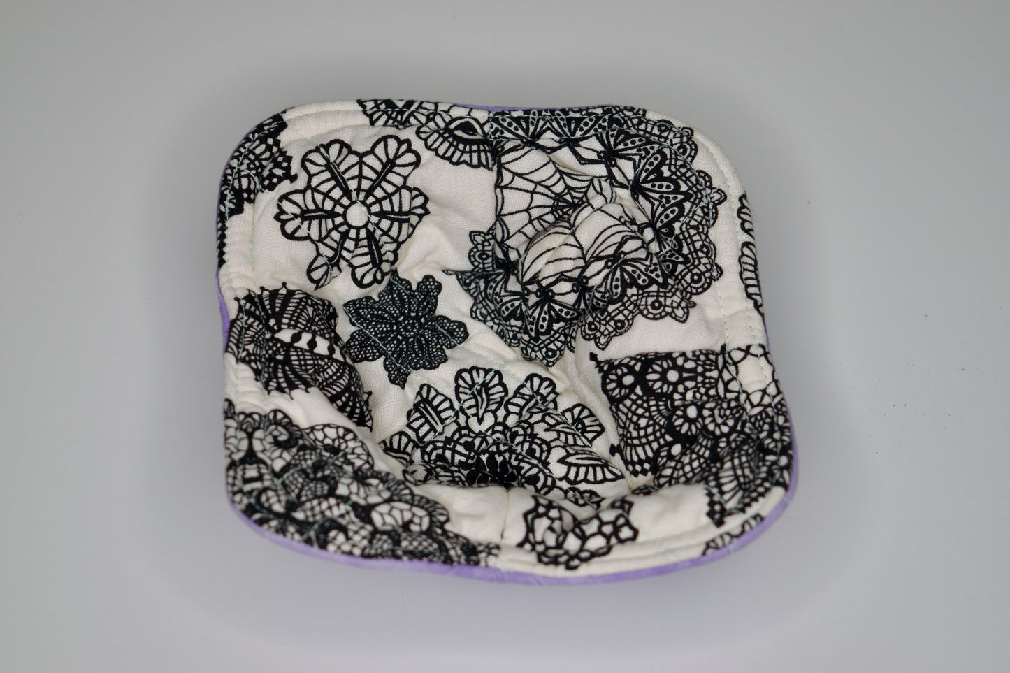Black Lace / Lavender Mini Bowl Cozy