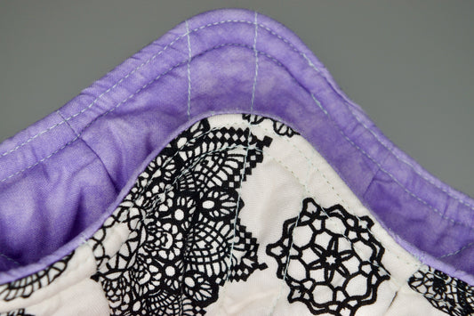 Black Lace / Lavender Mini Bowl Cozy