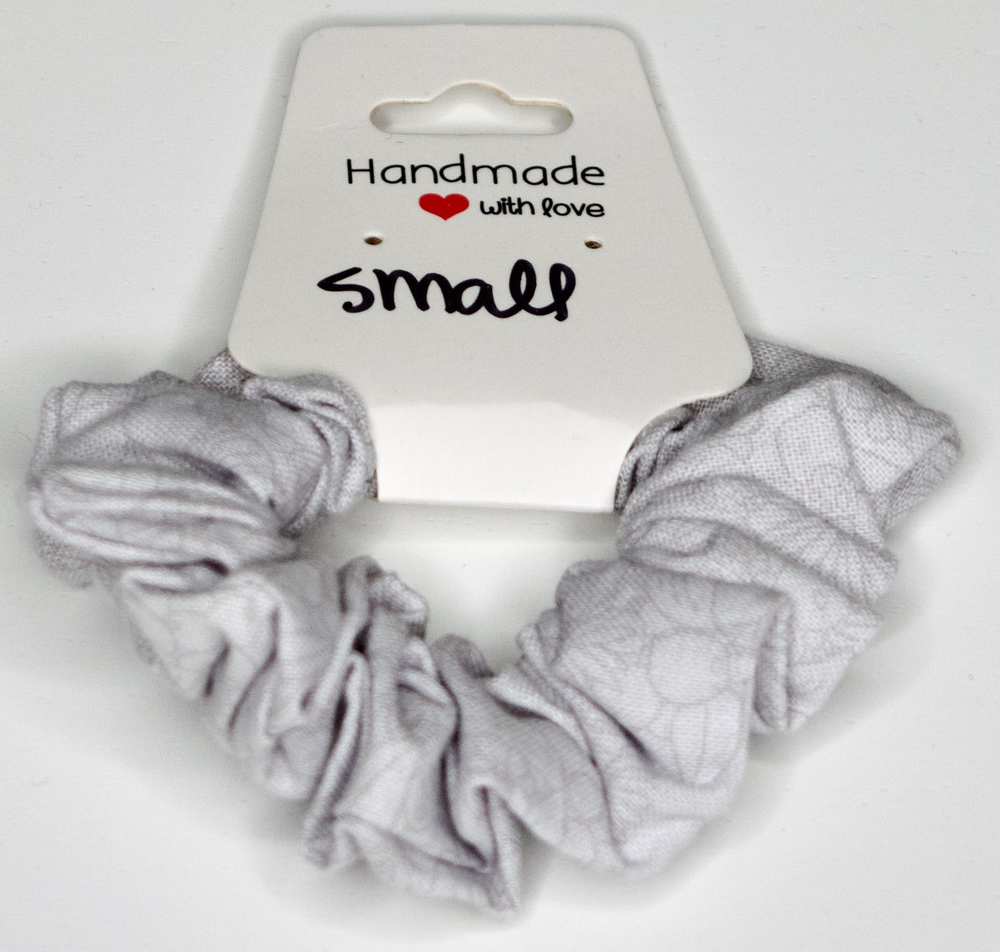 Small Gray Flowers Scrunchie