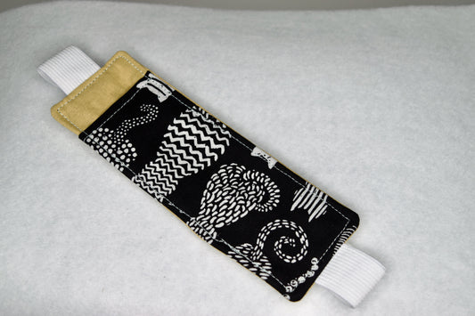 Tan / Cats Elastic Bookmark