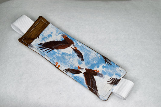 Wood Grain / Eagles Elastic Bookmark