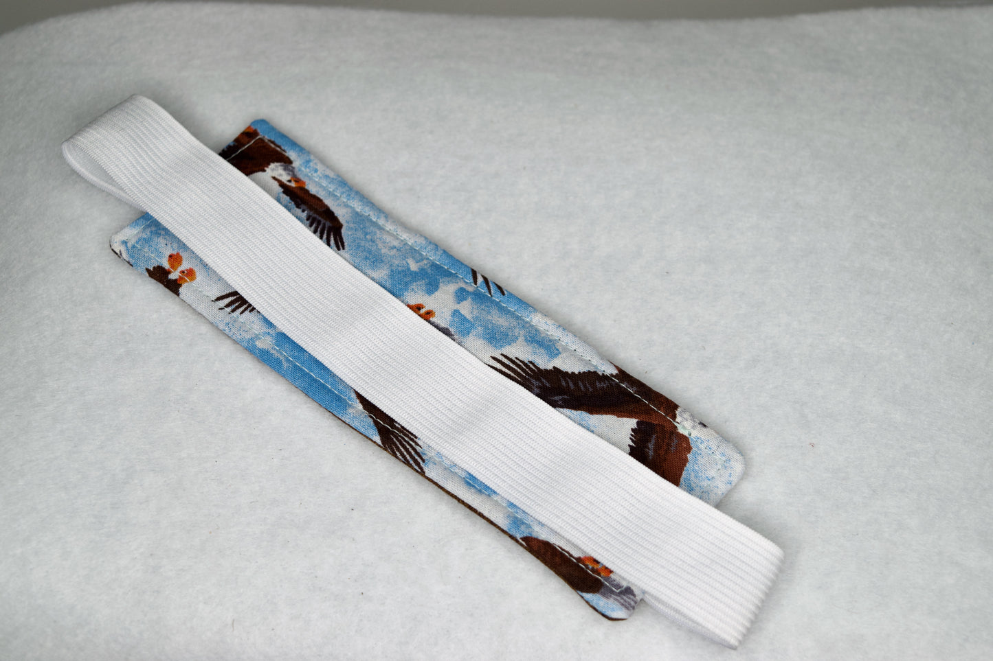 Eagles / Wood Grain Elastic Bookmark