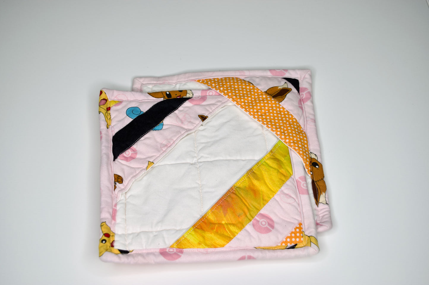 Pokemon and Polka Dot Safe Fingers Potholders