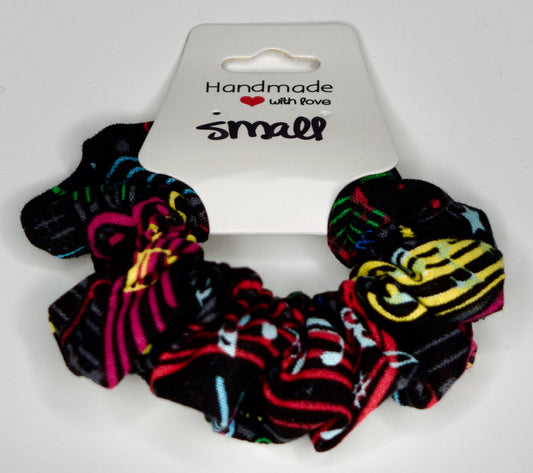 Small Music Notes Scrunchie