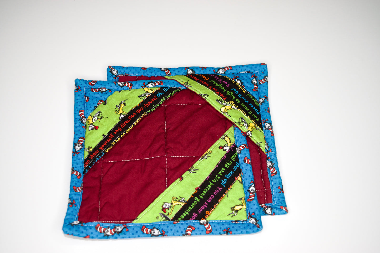 Dr. Seuss and Black Safe Fingers Potholders