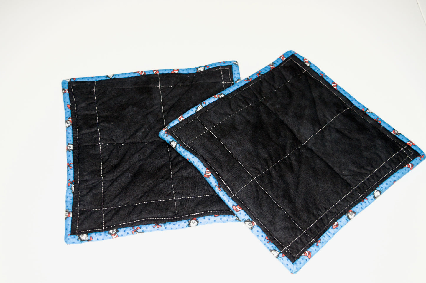 Dr. Seuss and Black Safe Fingers Potholders