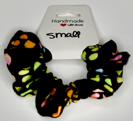 Small Rainbow Paws Scrunchie