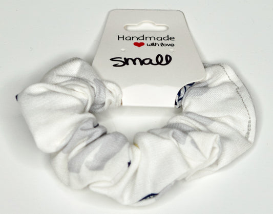 Small White Elephants Scrunchie