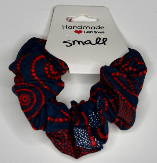 Small Red Circles Scrunchie
