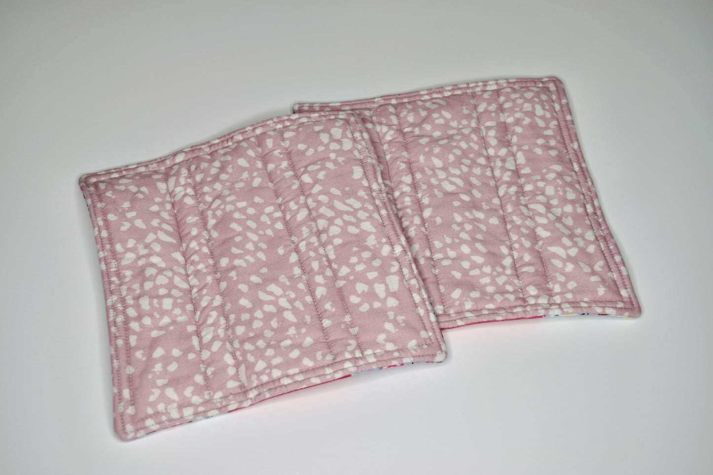 Ladybugs and Pink with White Dots Potholders