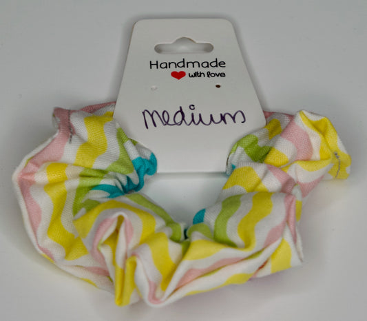 Medium Pastel Stripes Scrunchie