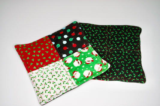 Christmas and Holly Potholders