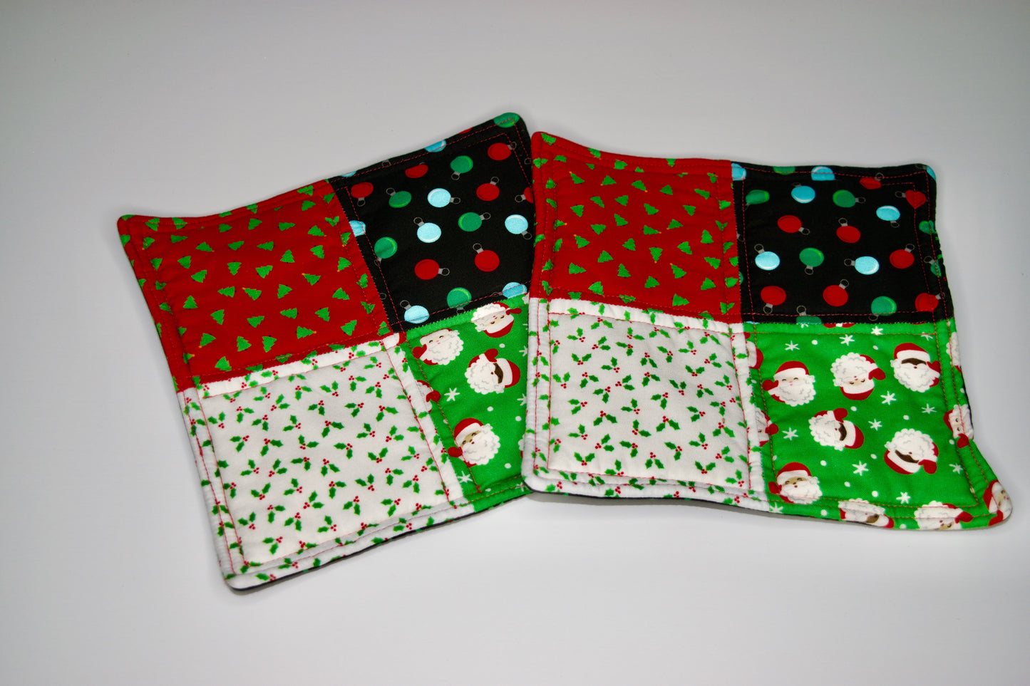 Christmas and Holly Potholders
