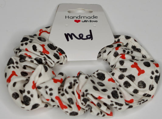 Medium Paws and Bones Scrunchie