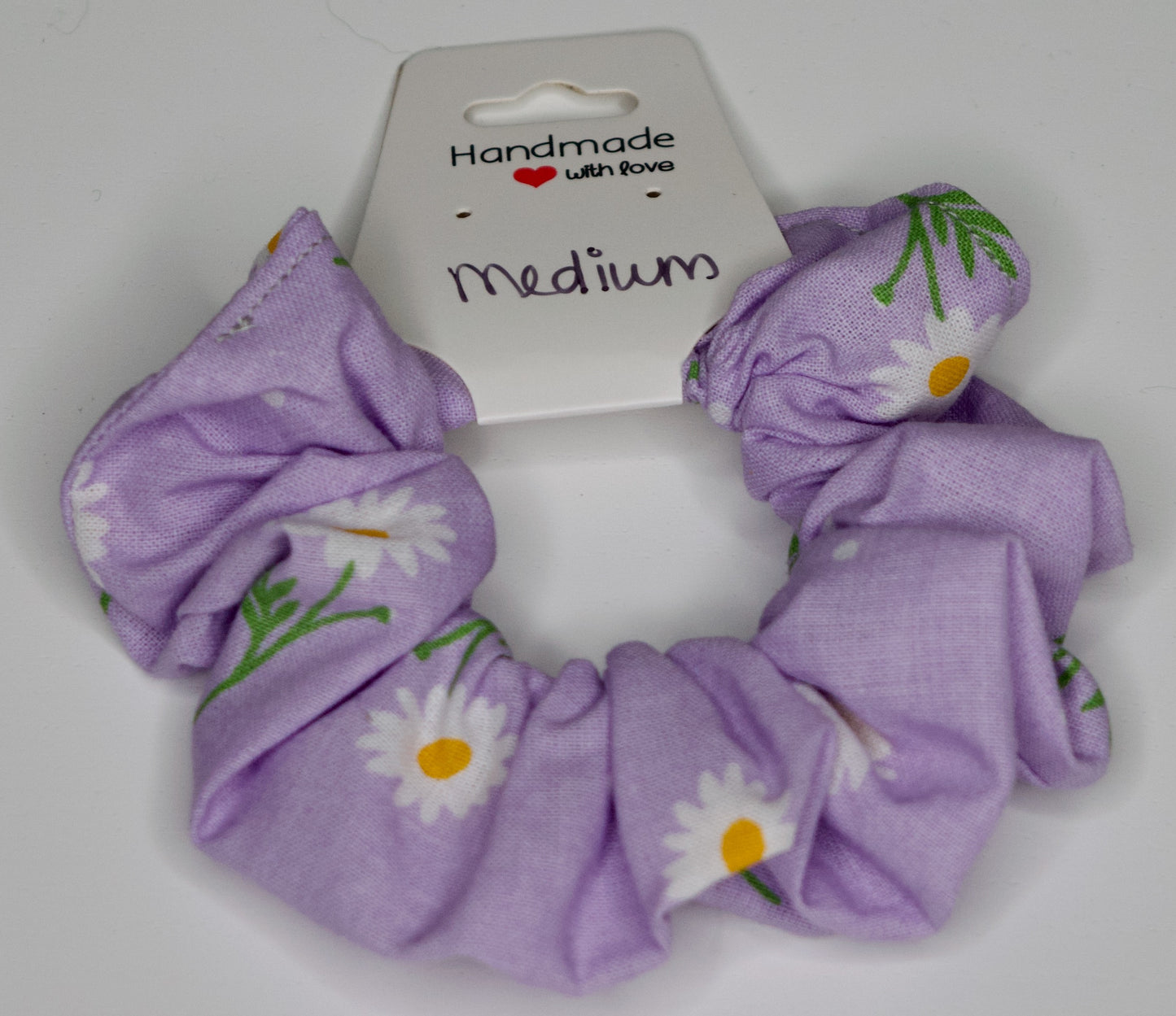 Medium Lavender Daisies Scrunchie