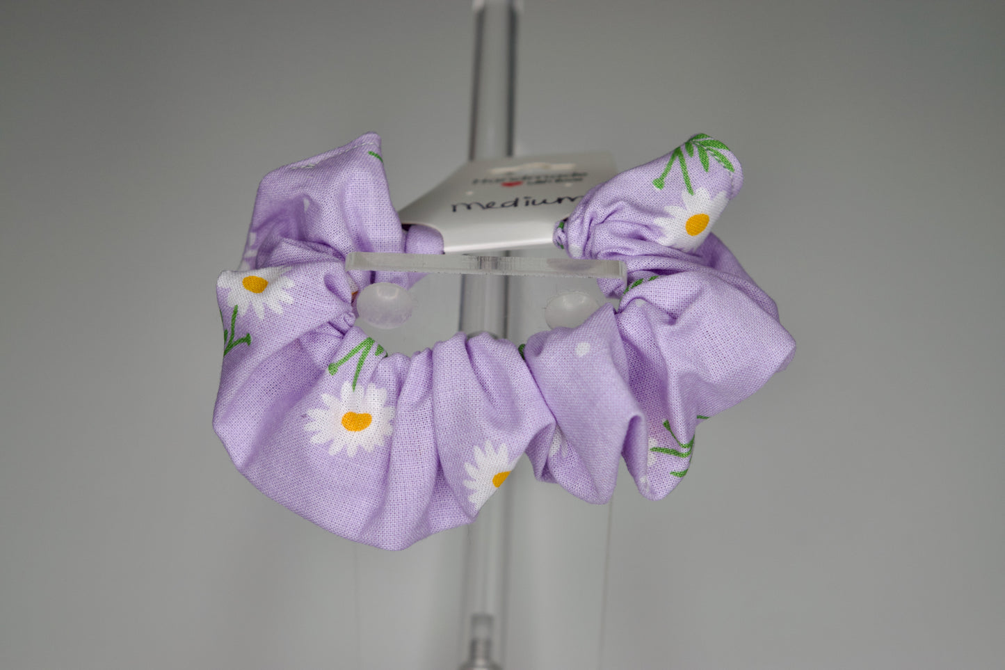Medium Lavender Daisies Scrunchie