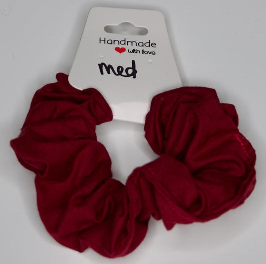 Medium Maroon Scrunchie