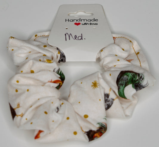 Medium Fall Chickens Scrunchie