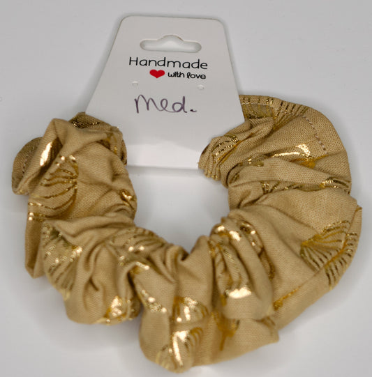 Medium Gold Pumpkins Scrunchie