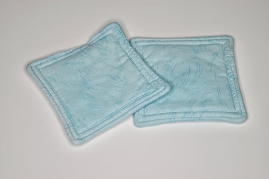 Light Blue Brush Stroke Mini Hot Pads