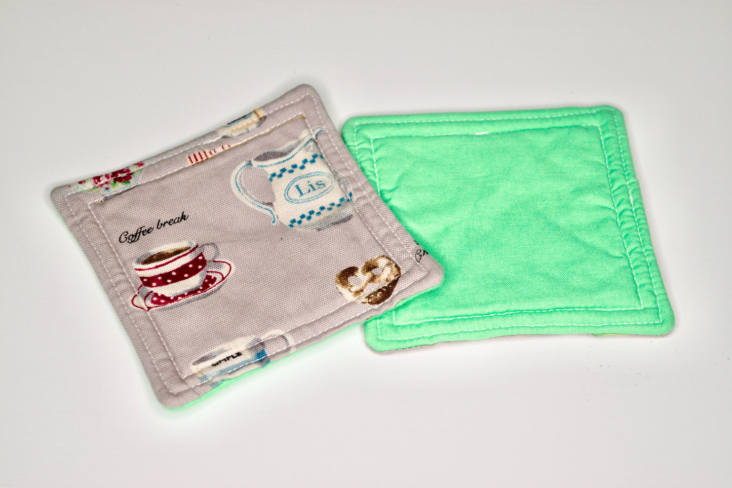 Tea Time and Mint Mini Hot Pads