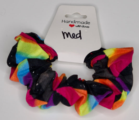 Medium Rainbow Prisms Scrunchie