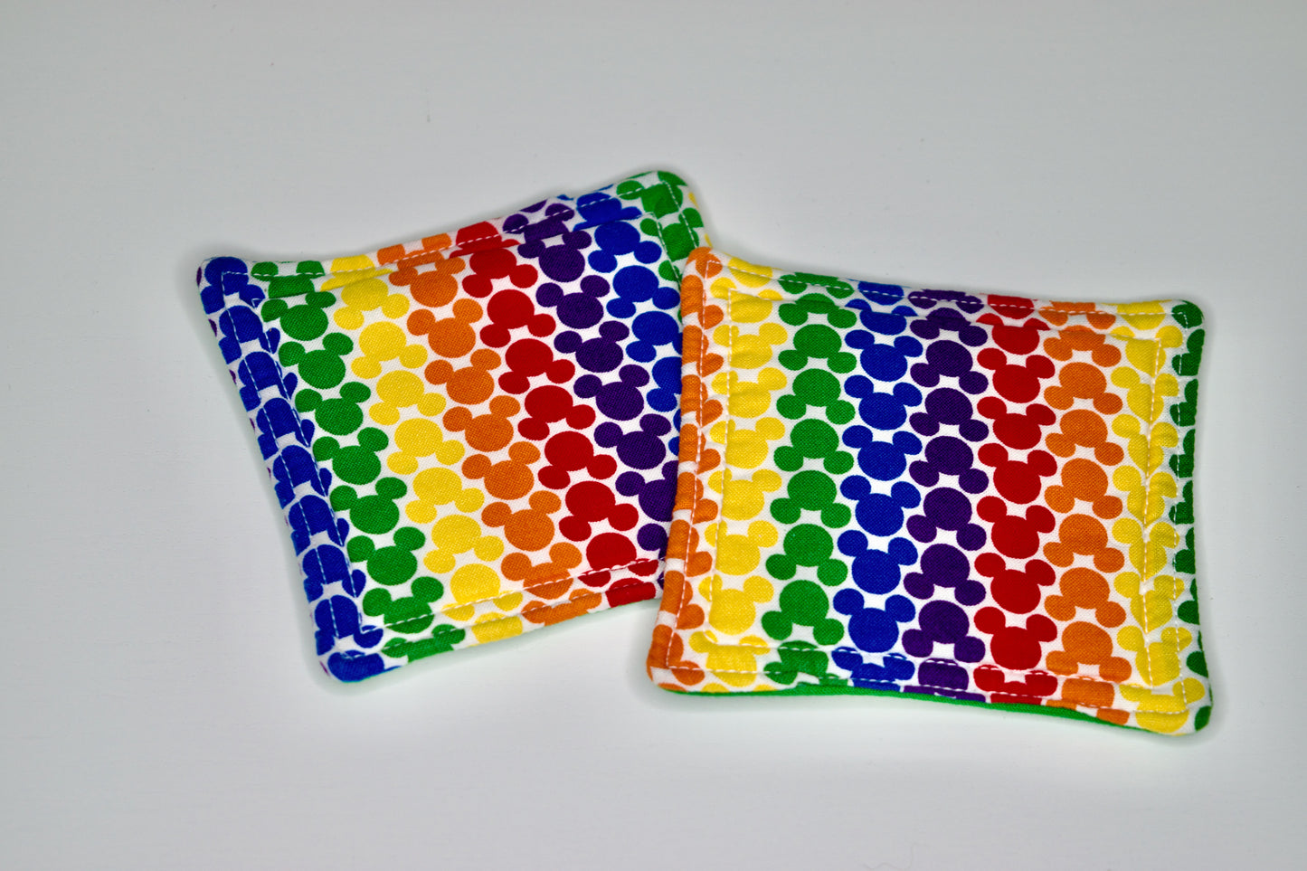 Rainbow Mickey and Green Mini Hot Pads