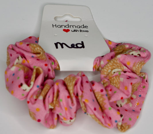 Medium Pink Hedgehogs Scrunchie