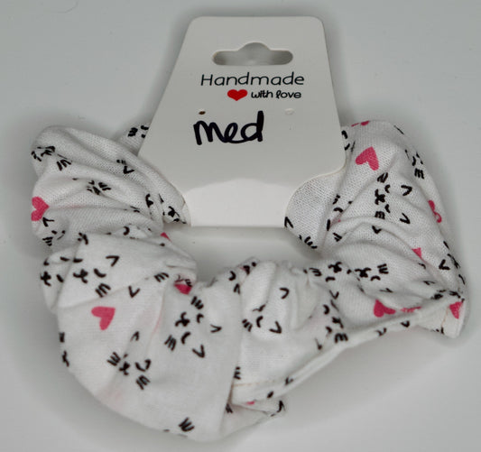 Medium Cat Faces Scrunchie
