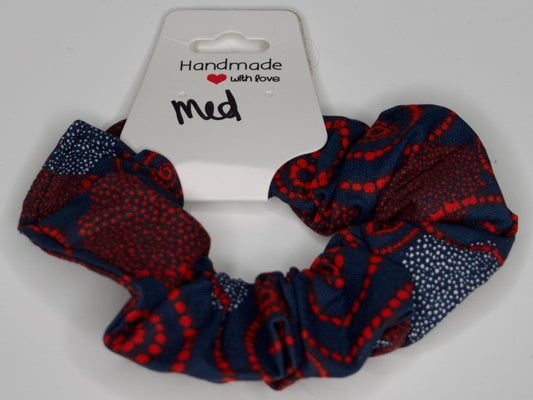 Medium Red Circles Scrunchie