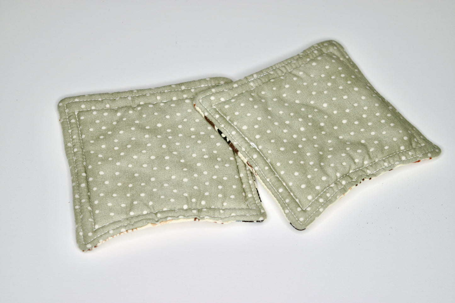 I Love My Dog  and Sage Dots Mini Hot Pads