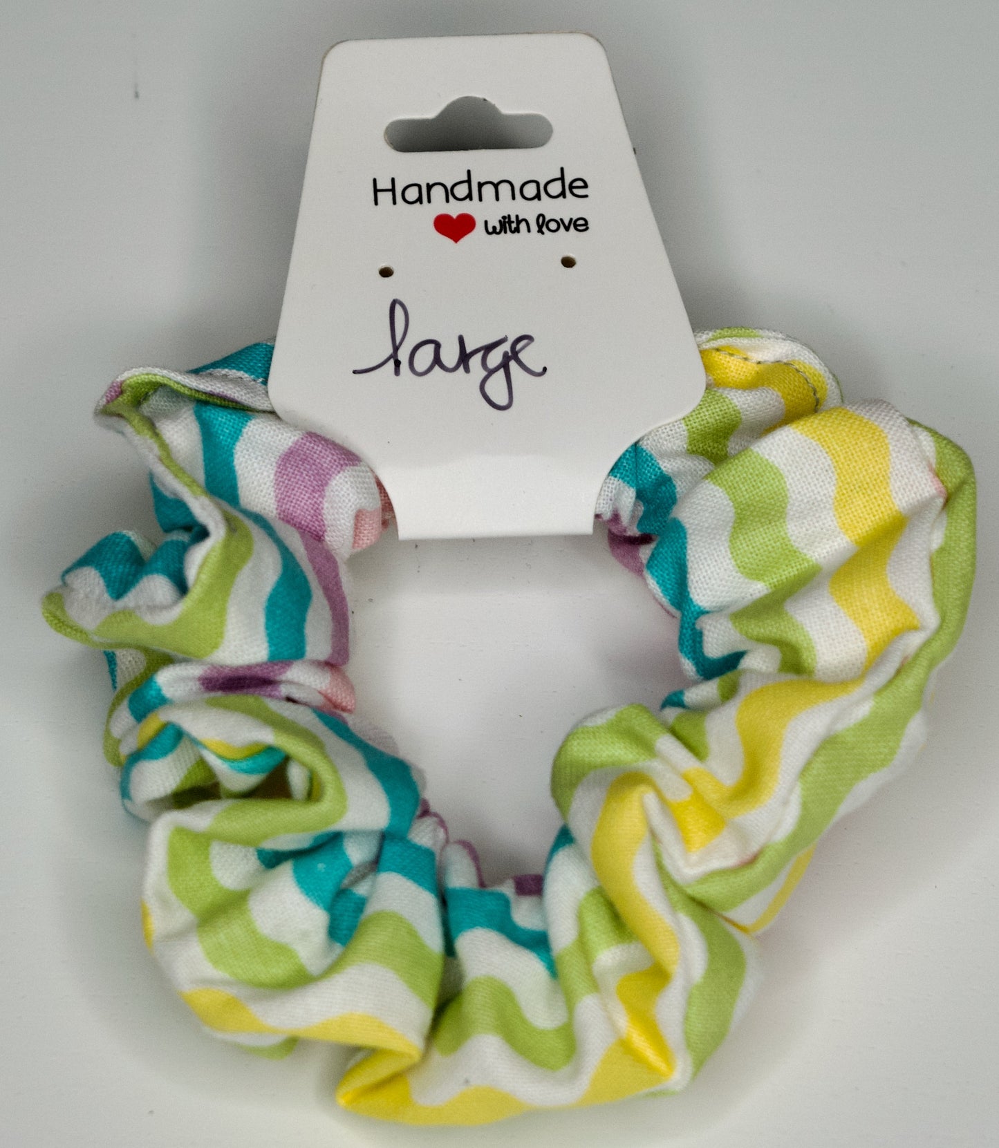 Large Pastel Stripes Scrunchie