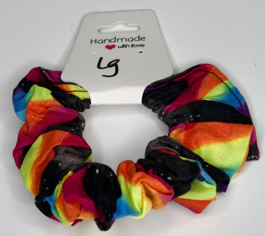 Large Rainbow Prisms Scrunchie