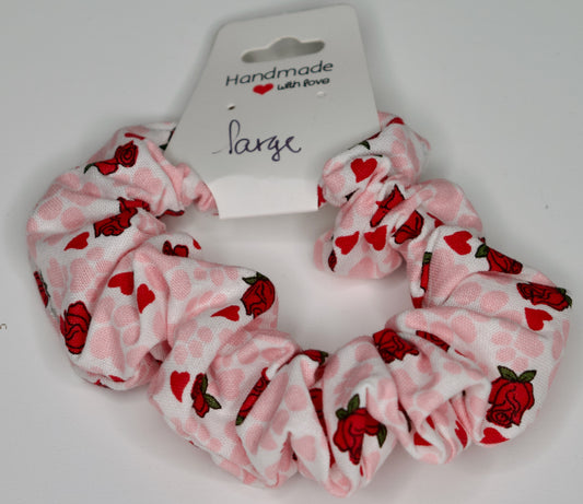 Large Paws and Roses Scrunchie