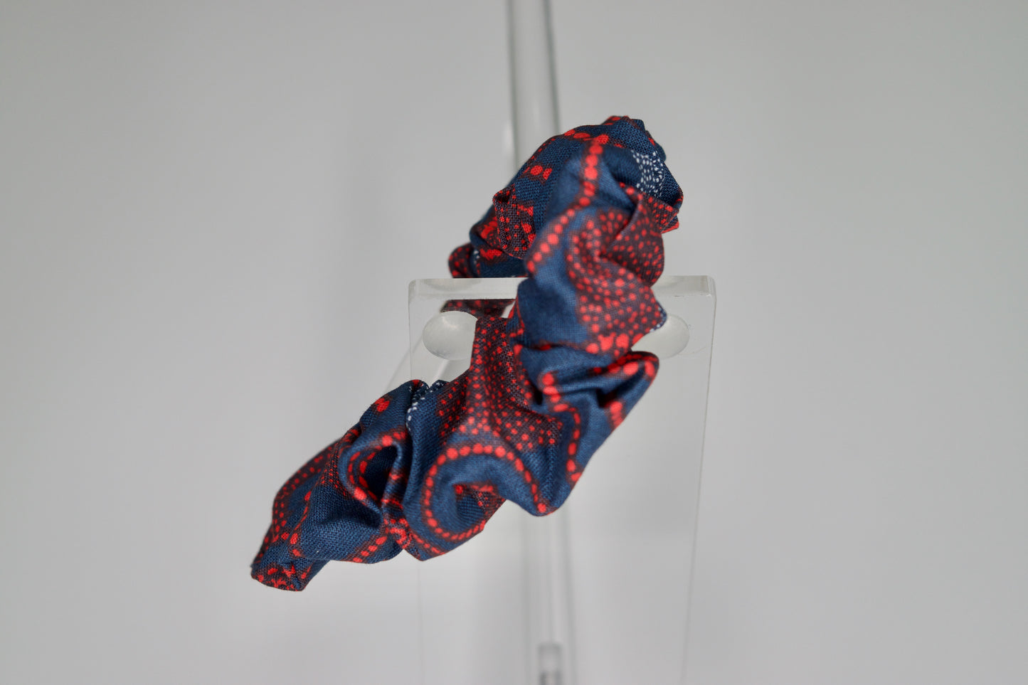 Large Red Circles Scrunchie