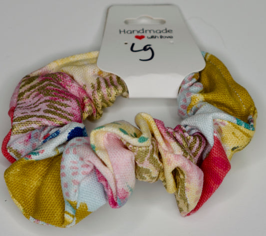 Large Pastel Rainbow Scrunchie