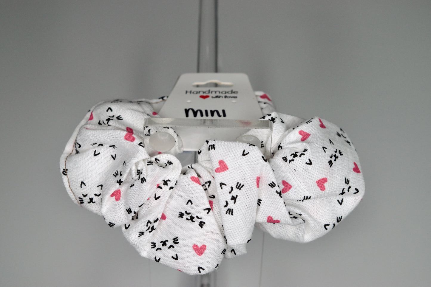 Mini Jumbo Cat Faces Scrunchie