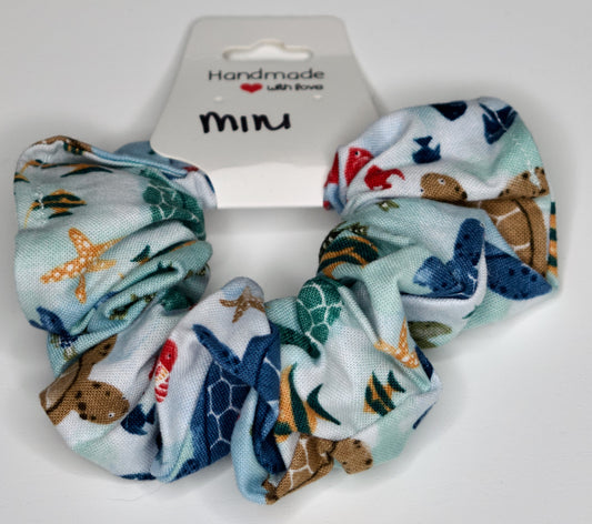 Mini Jumbo Sea Turtles Scrunchie