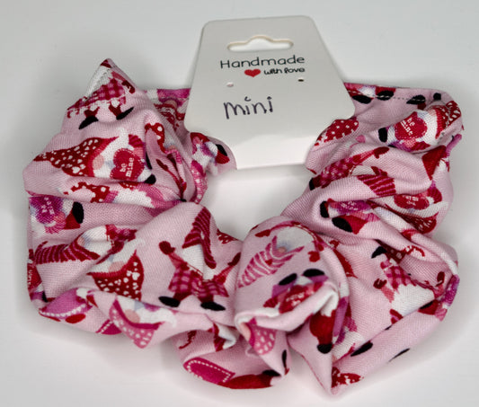 Mini Jumbo Valentine Gnomes Scrunchie