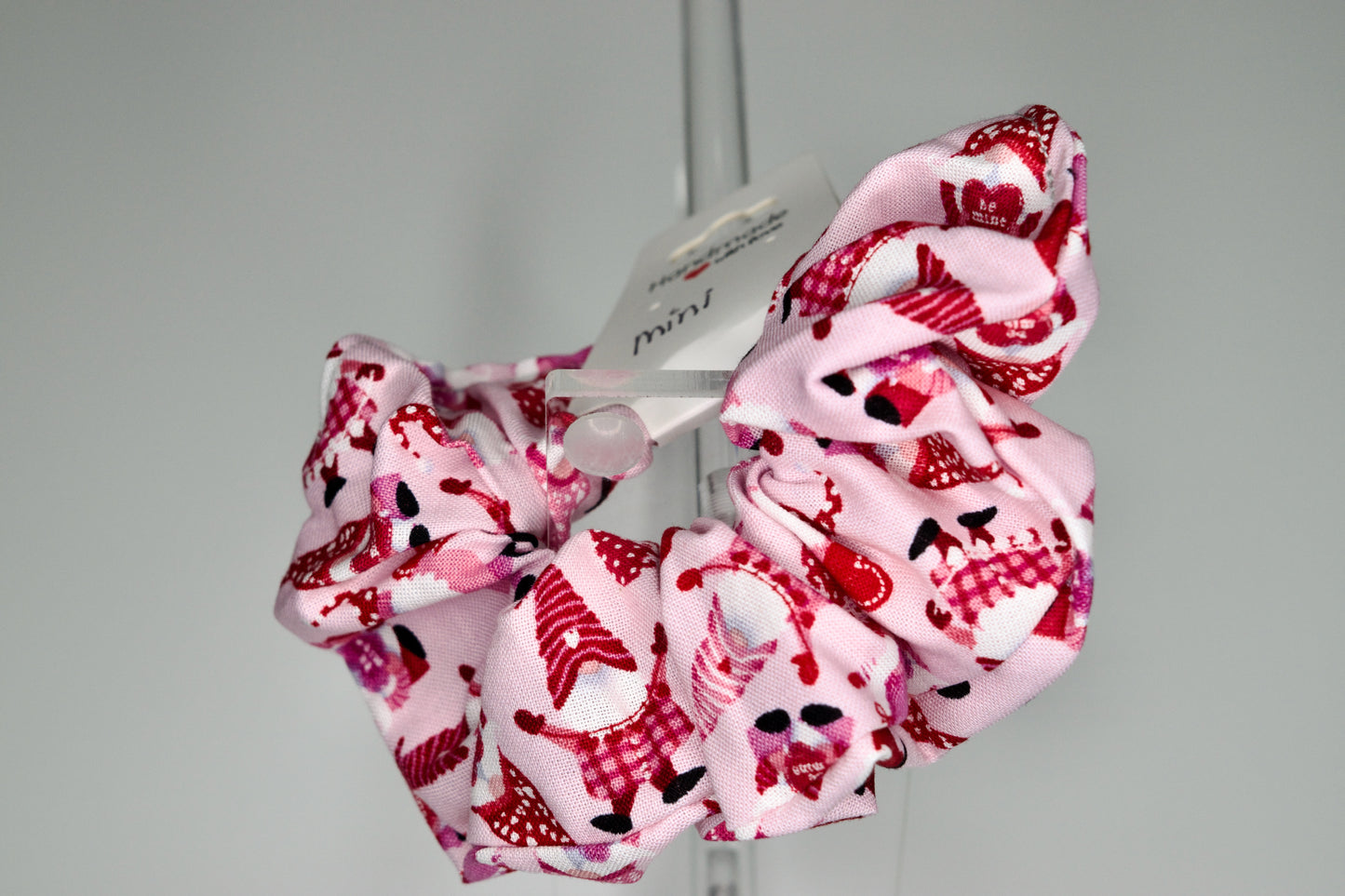Mini Jumbo Valentine Gnomes Scrunchie