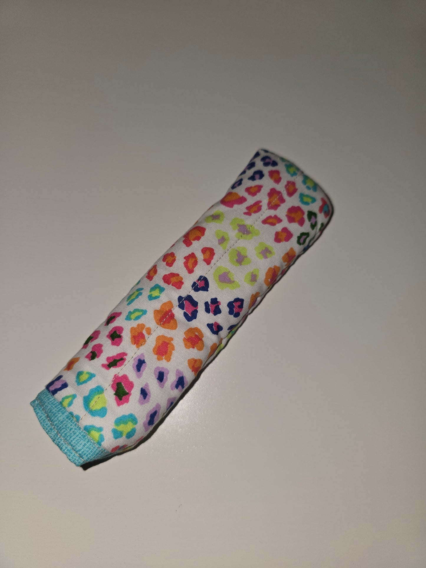 Leopard Print / Blue Skillet Handle Holder