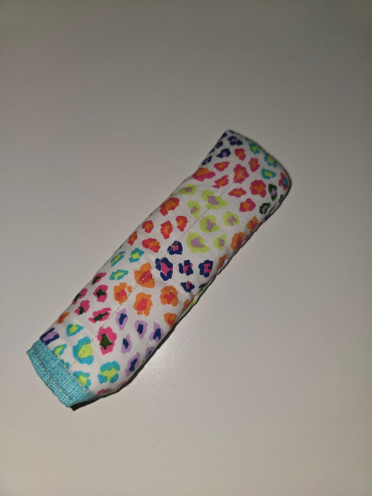 Leopard Print / Blue Skillet Handle Holder