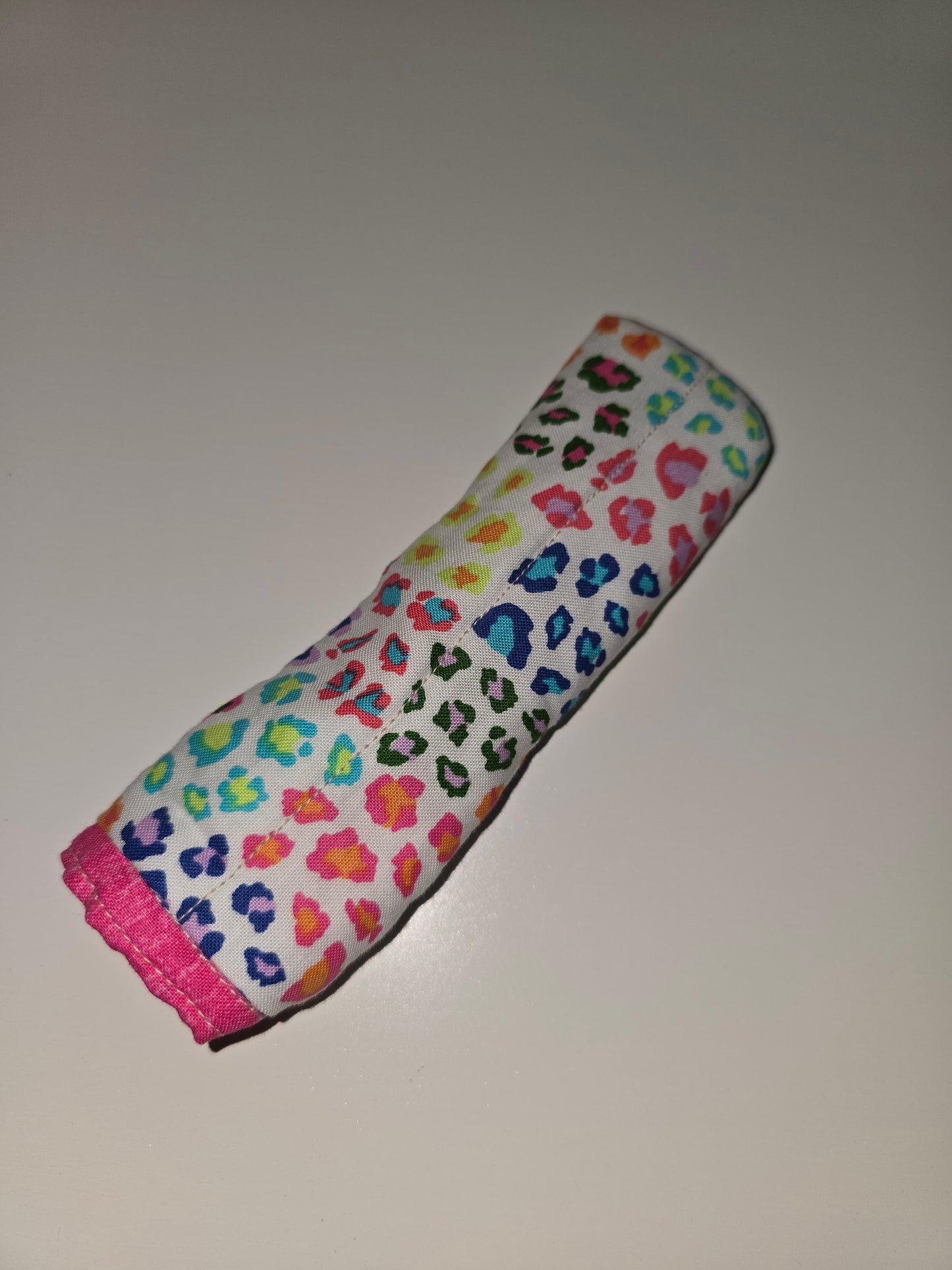 Leopard Print / Pink Skillet Handle Holder