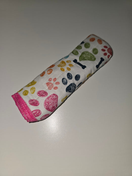 Rainbow Paws / Pink Skillet Handle Holder