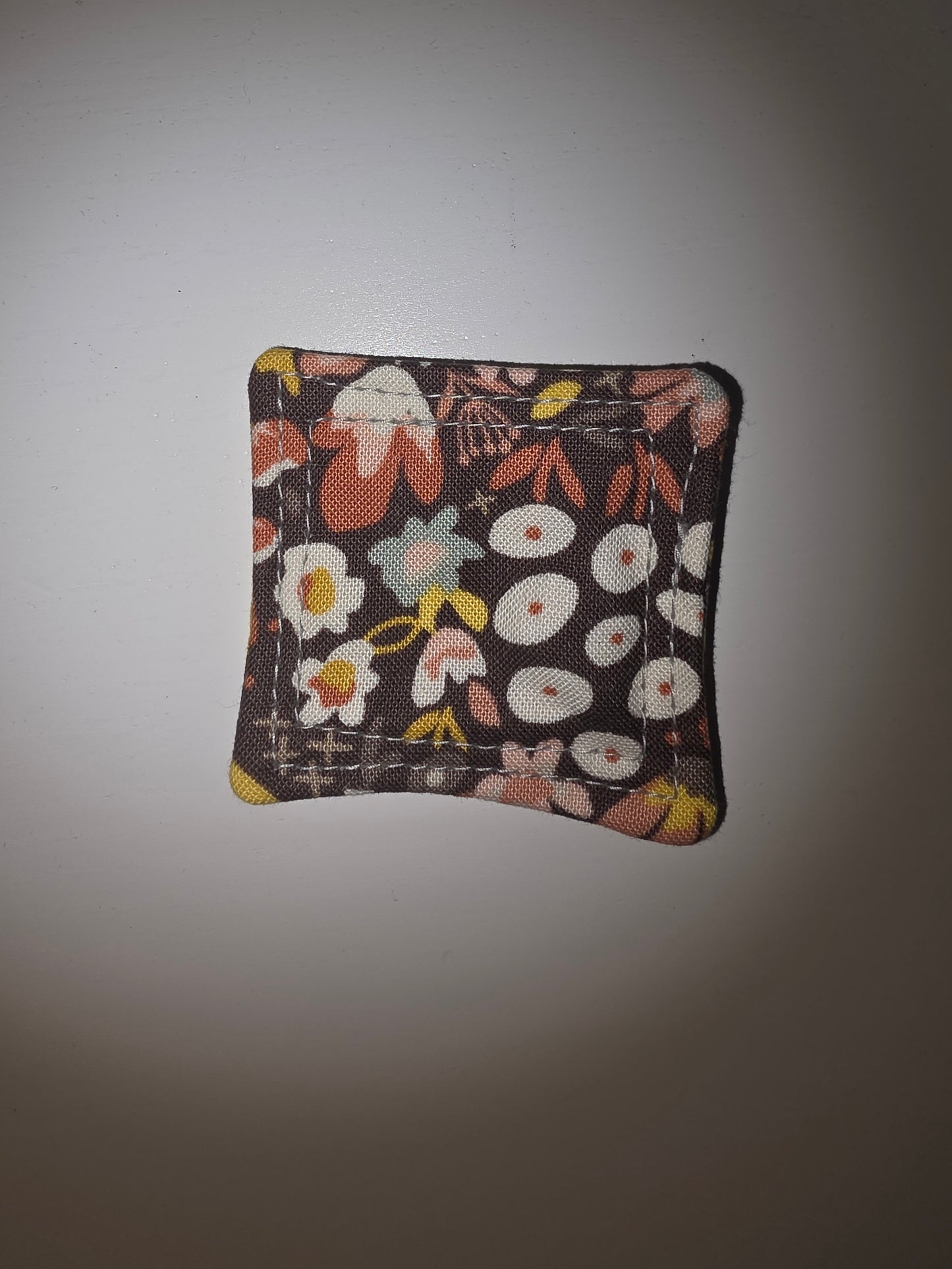 Brown Flowers Pocket Prayer Quilt