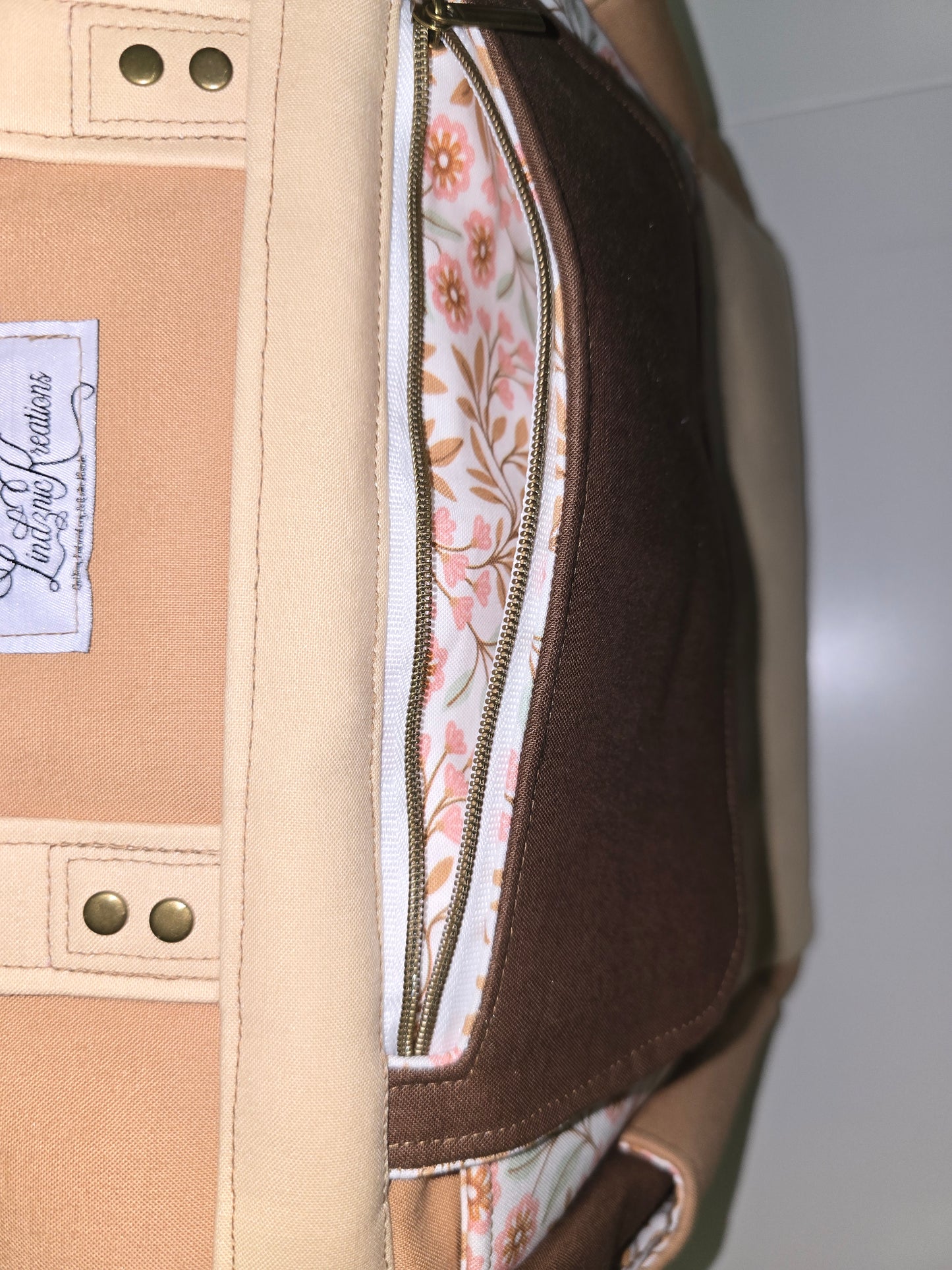 Brown and Floral Trailblazer Backpack